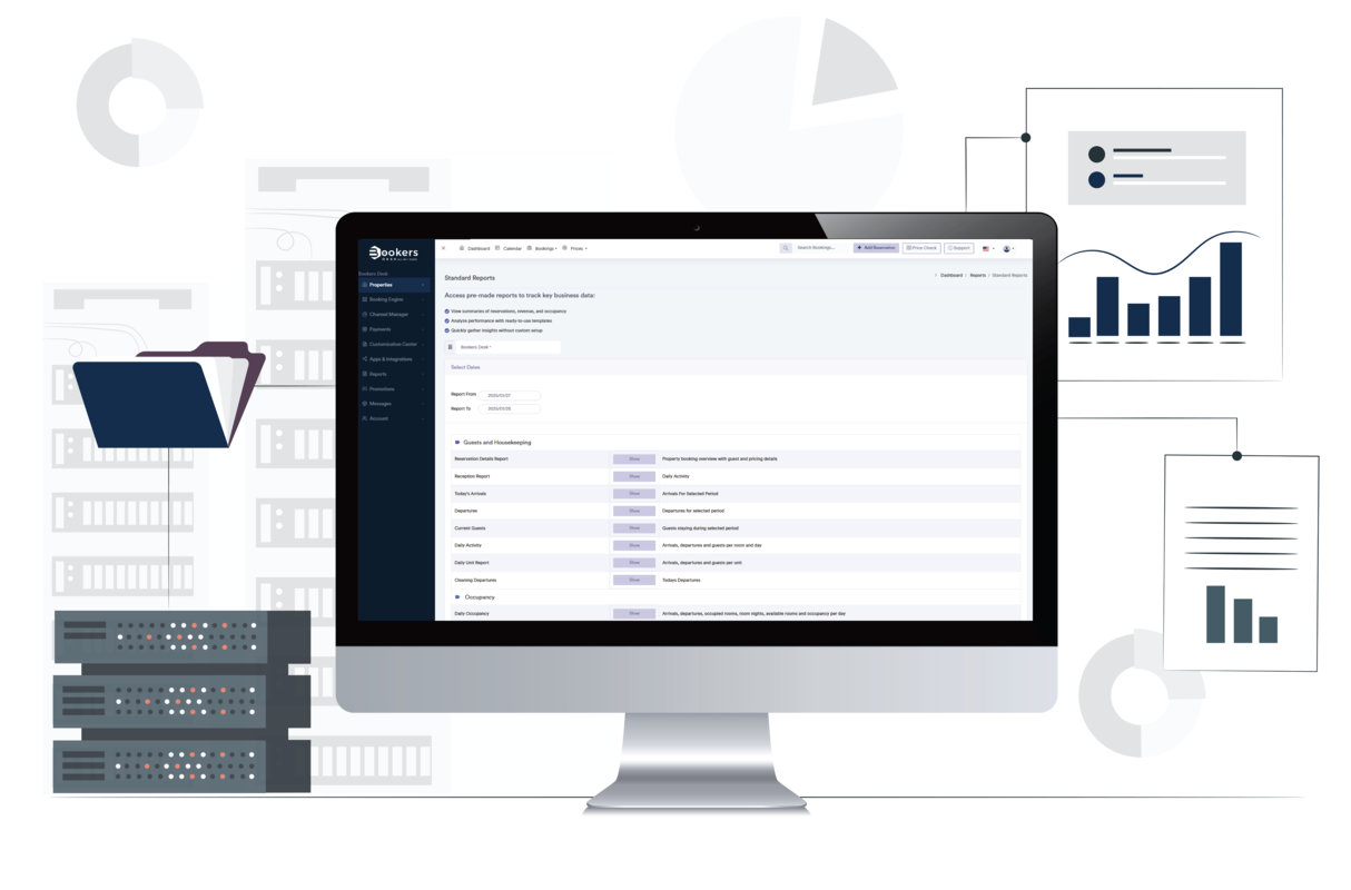 BookersDesk PMS system for property management